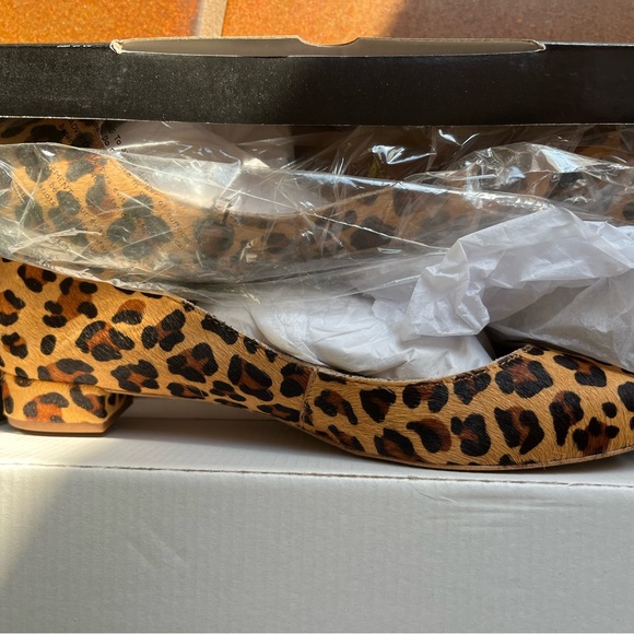 J Crew Lily Lepard Calf Haircovered, low heel, rounded toe - Picture 4 of 5